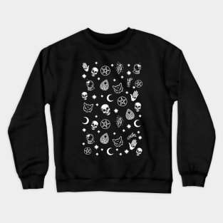 Witch pattern Crewneck Sweatshirt